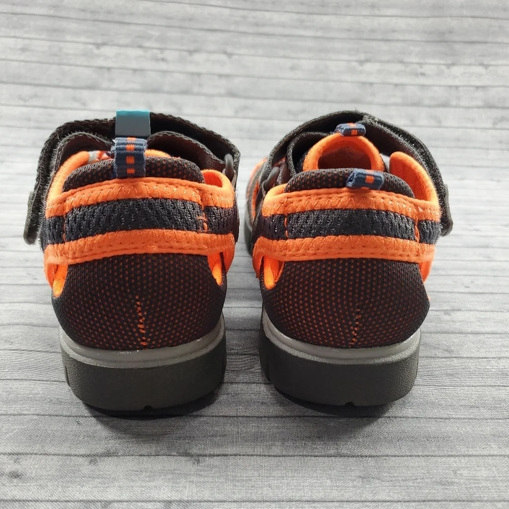 NWOT Stride Rite River Sandals‎ Strappy Toddler Boys Size 12 Gray Orange